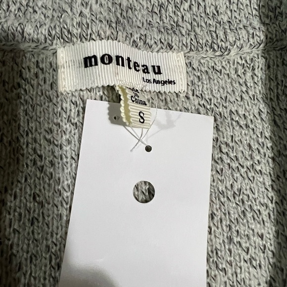 NWT. MONTEAU SLEEVELESS CARDIGAN BLAZER. - Picture 3 of 3